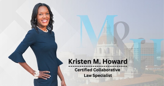 An image of Kristen M. Howard with her hand on her hip and title on the image