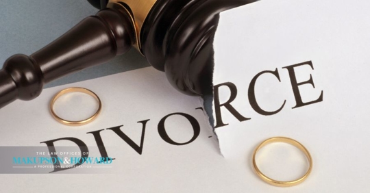 divorce papers and gavel